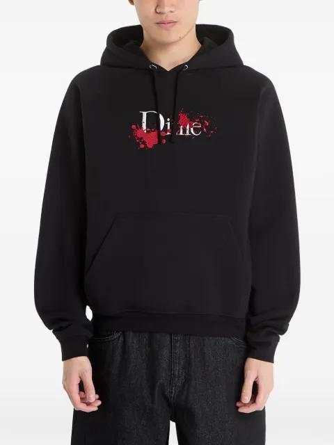 logo-detail hoodie by DIME