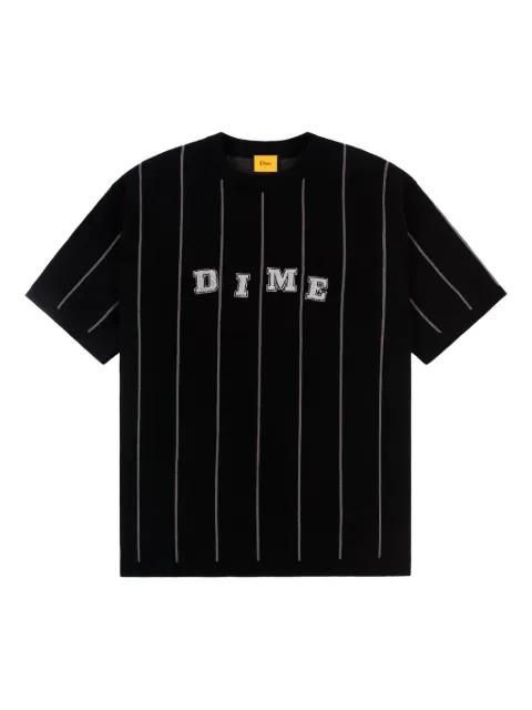 striped logo-detail sweater by DIME