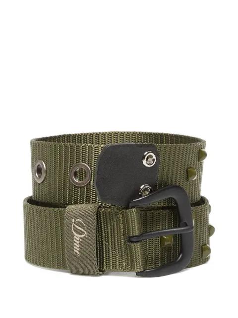 studded eyelet-detail belt by DIME