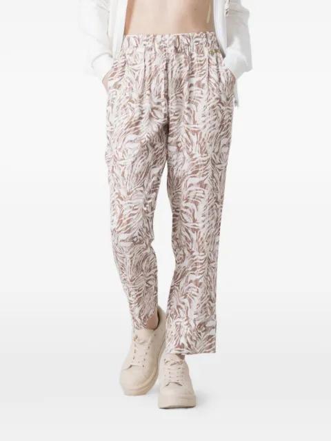 abstract-print elasticated-waist trousers by DIMENSIONE DANZA