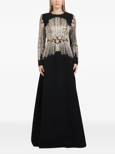 crystal-embellished maxi dress by DINA MELWANI