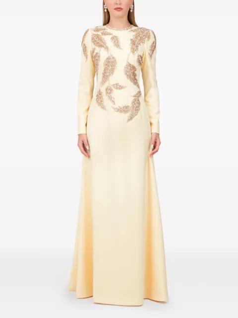 embellished maxi dress by DINA MELWANI