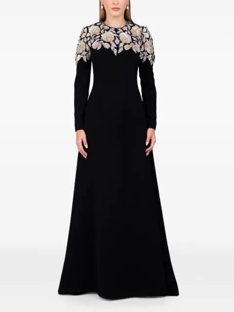 embellished maxi gown by DINA MELWANI