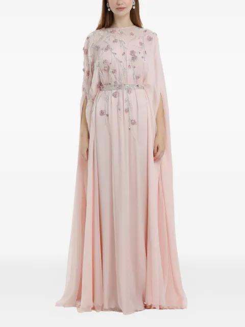 floral beaded maxi dress by DINA MELWANI