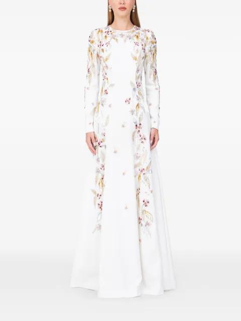 floral-embellished dress by DINA MELWANI