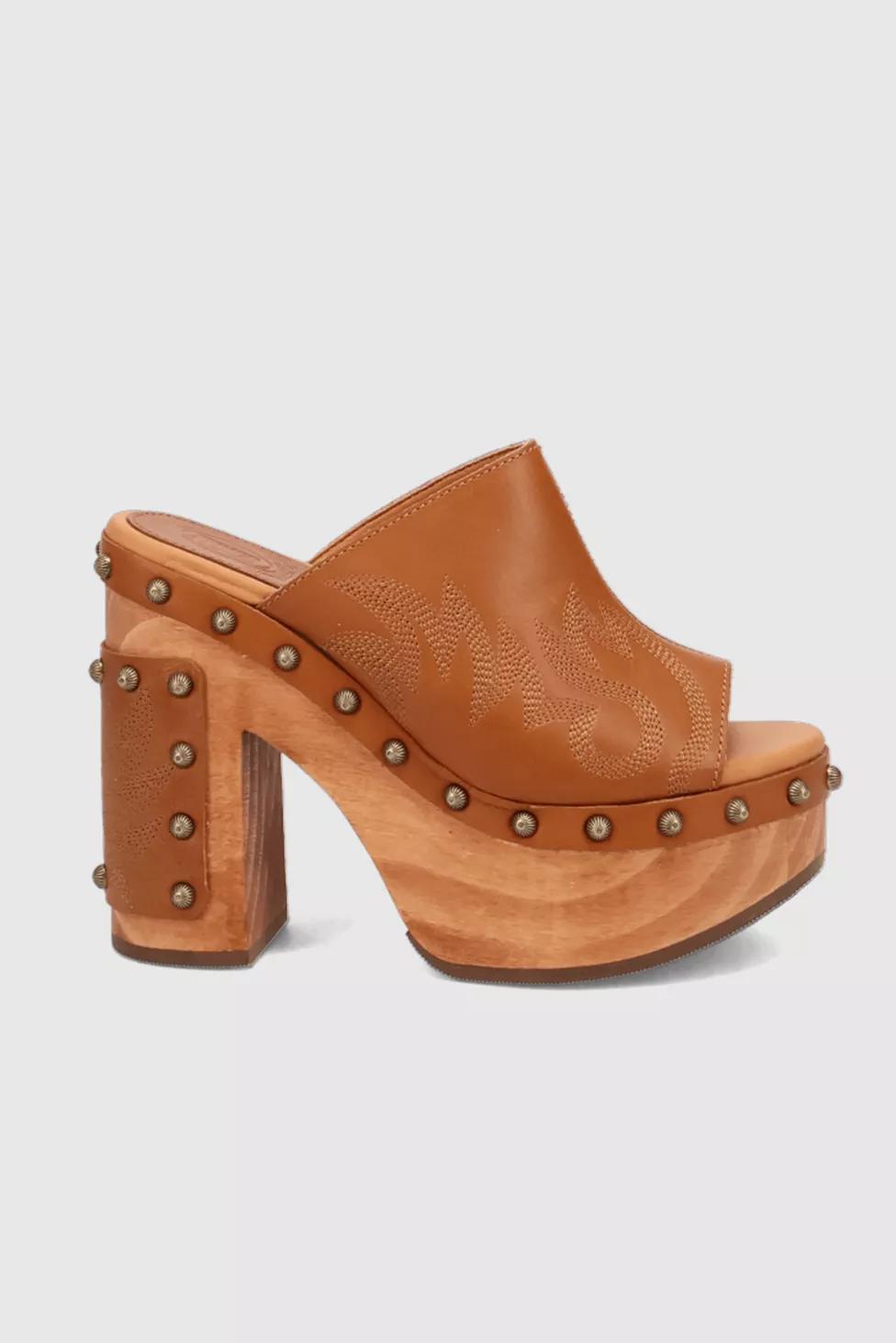 Dingo Free Spirit Wooden Platform Sandal by DINGO