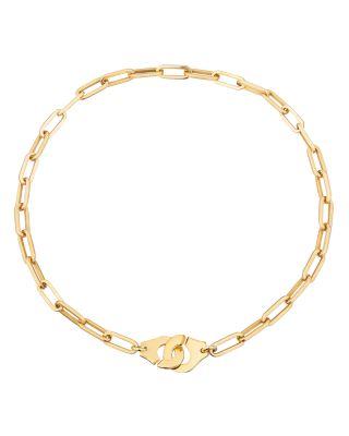 18K Yellow Gold Menottes Chain Link Necklace by DINH VAN
