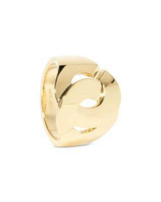 18K Yellow Gold Menottes Dinh Van Polished Statement Ring by DINH VAN
