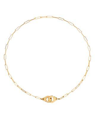 18K Yellow Gold Menottes Small Chain Link Necklace by DINH VAN