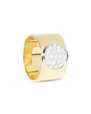 Platinum & 18K Yellow Gold Anthea Diamond Pav&eacute; Cluster Ring by DINH VAN