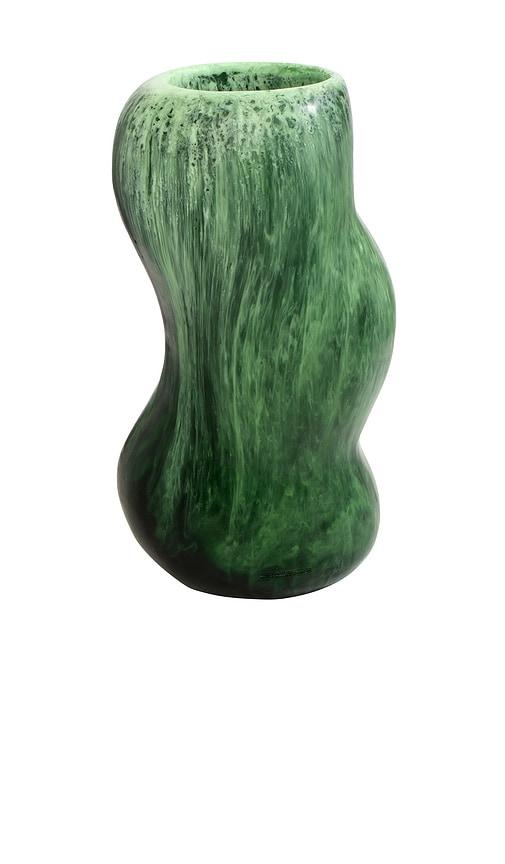DINOSAUR DESIGNS Vasvalley Vase in Green by DINOSAUR DESIGNS