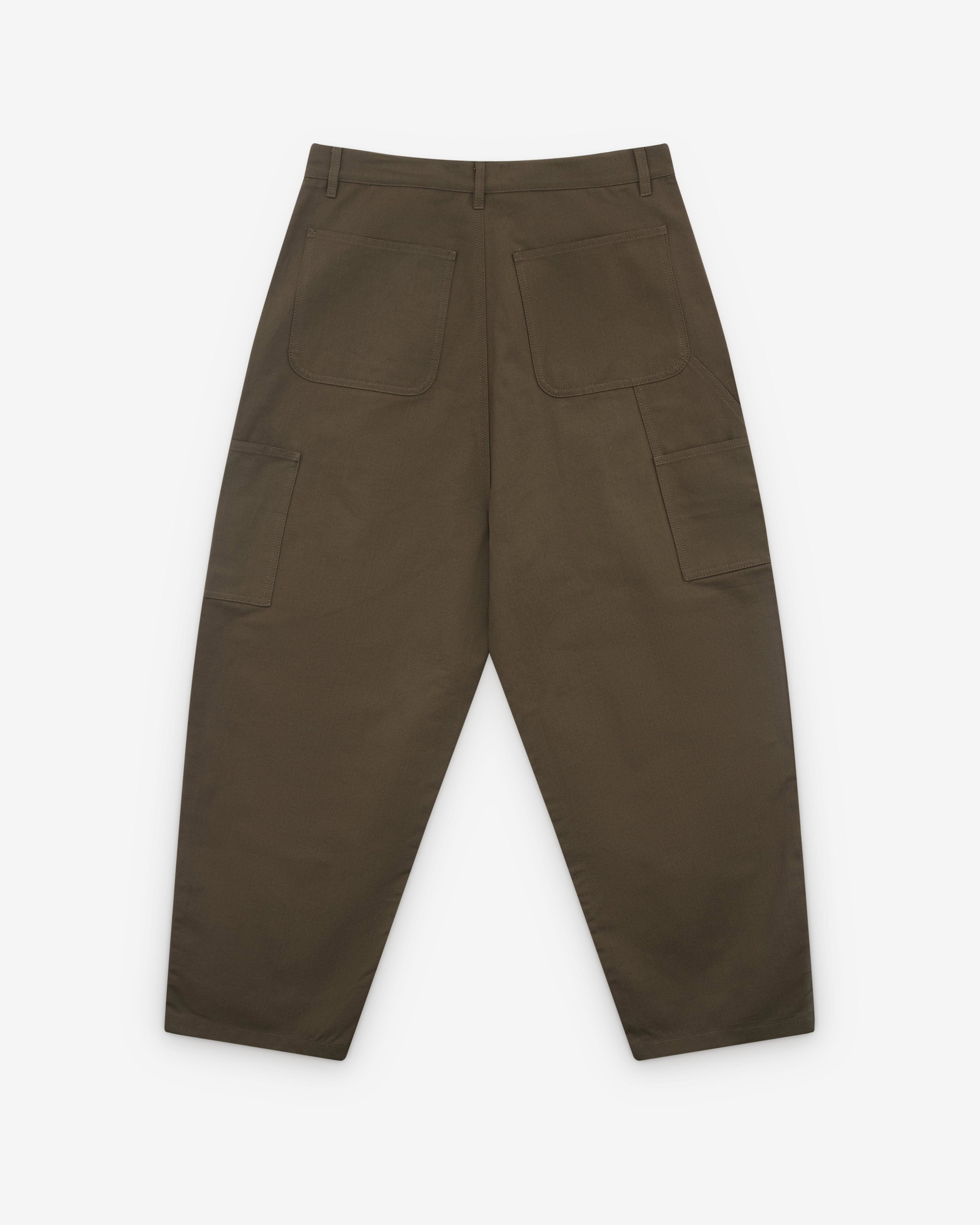 Diomene - Men’s Wide Panel Trousers - (Khaki Green) by DIOMENE