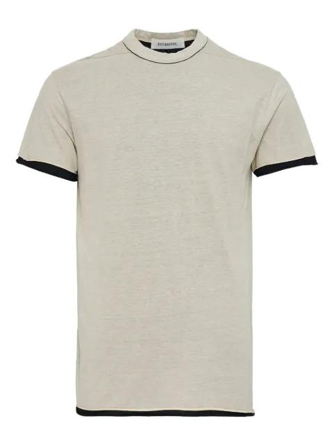 contrast-trim T-shirt by DIOMENE