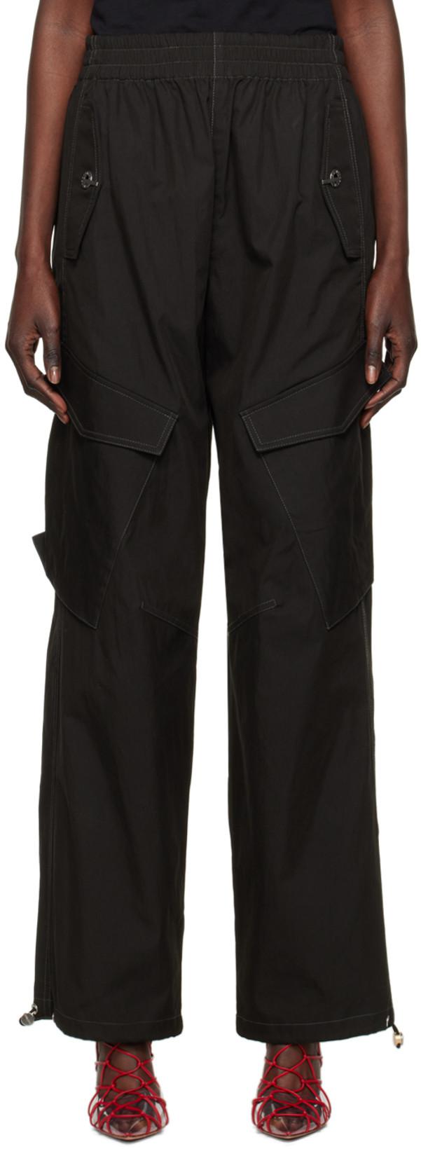 Black Latch Trousers by DION LEE