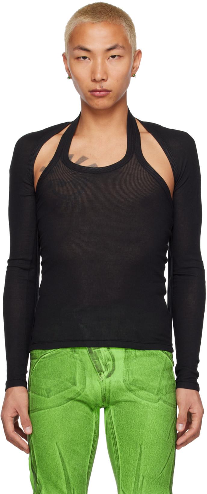 Black Modular T-Shirt by DION LEE