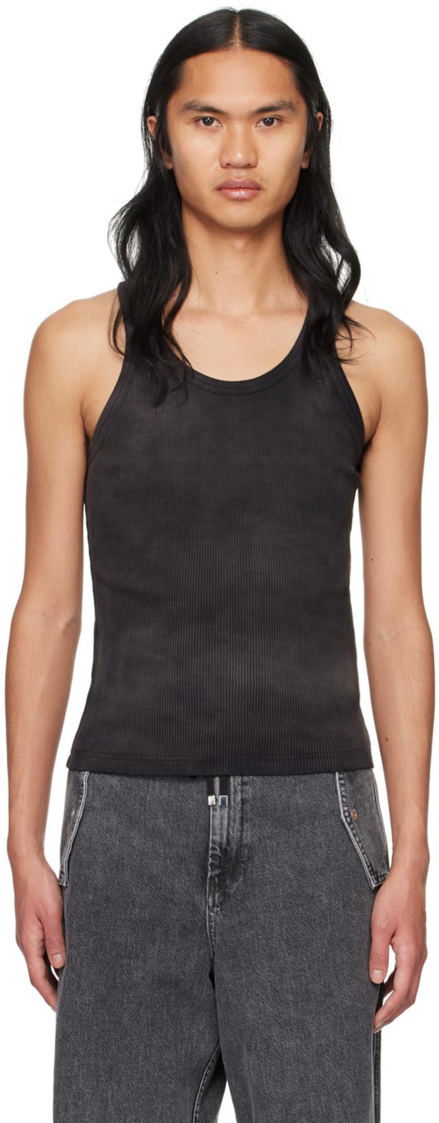 Black Sprayed Rivet Tank Top by DION LEE