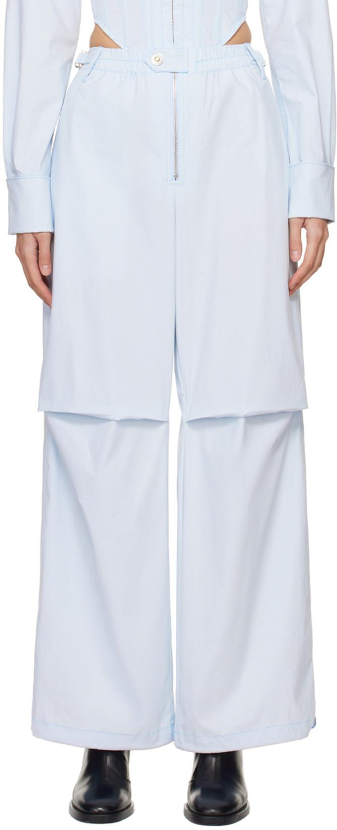 Blue Flight Trousers by DION LEE