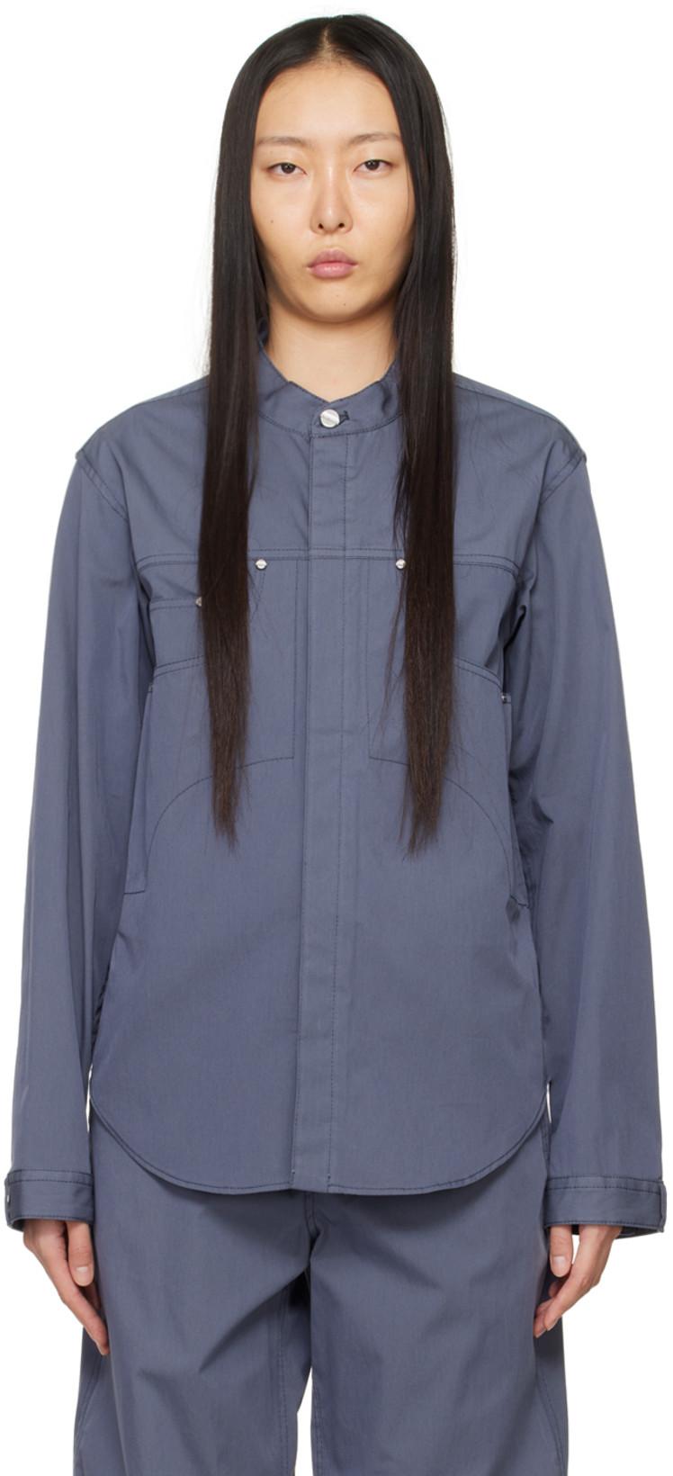 Blue Rivet Denim Jacket by DION LEE