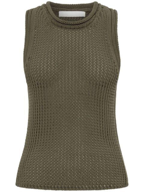 Grid Mesh tank top by DION LEE