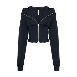 Layered corset hoodie by DION LEE