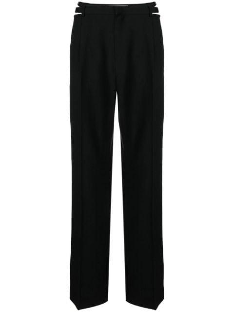 Lingerie cut-out wool trousers by DION LEE