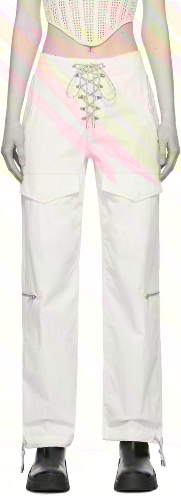 Off-White Hiking Pocket Trousers by DION LEE