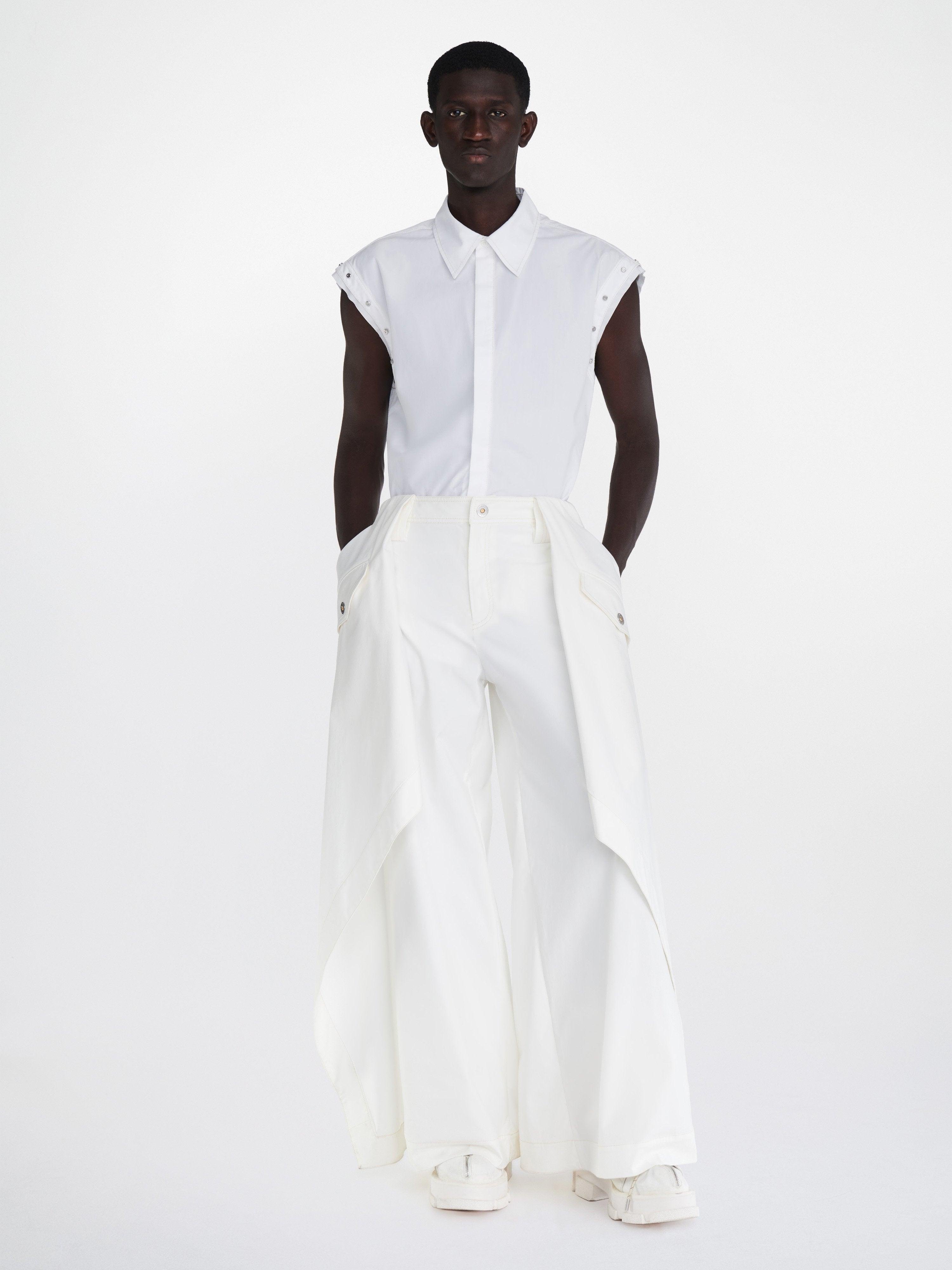 RIVETED SLEEVELESS SHIRT by DION LEE