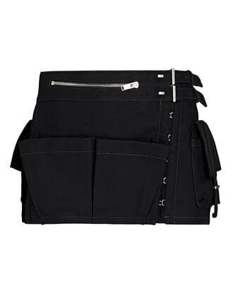 Tool Belt Cotton-Twill Mini Skirt by DION LEE