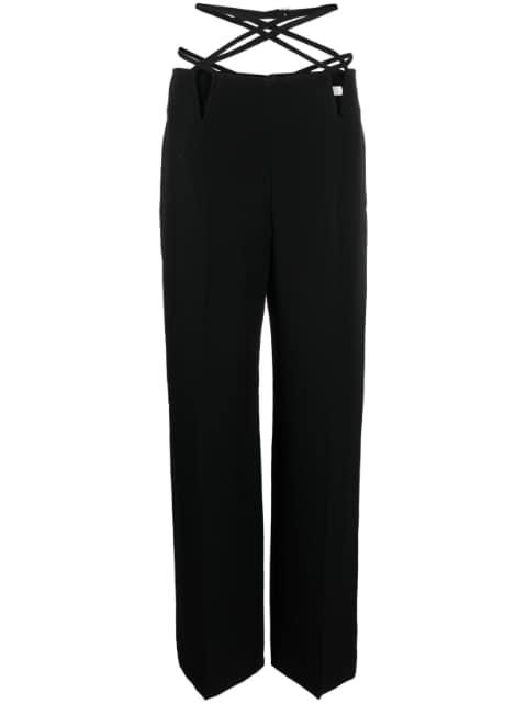 V-Wire straight-leg trousers by DION LEE