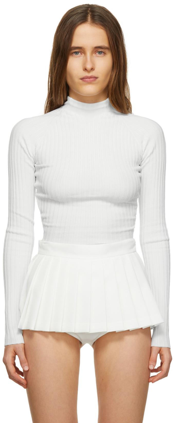 White Figure 8 Shirt by DION LEE