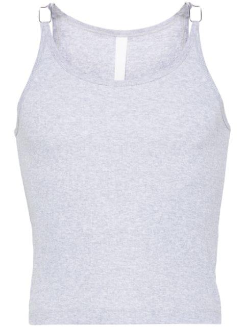 Wire Strap organic cotton tank top by DION LEE
