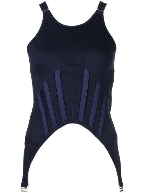 corset tank top by DION LEE