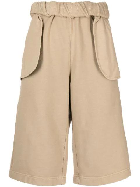 cotton knee-length shorts by DION LEE