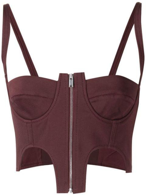 double arch bustier top by DION LEE