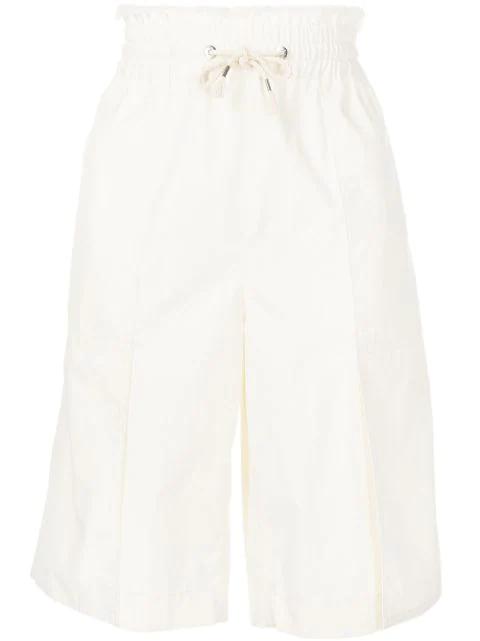 drawstring track shorts by DION LEE