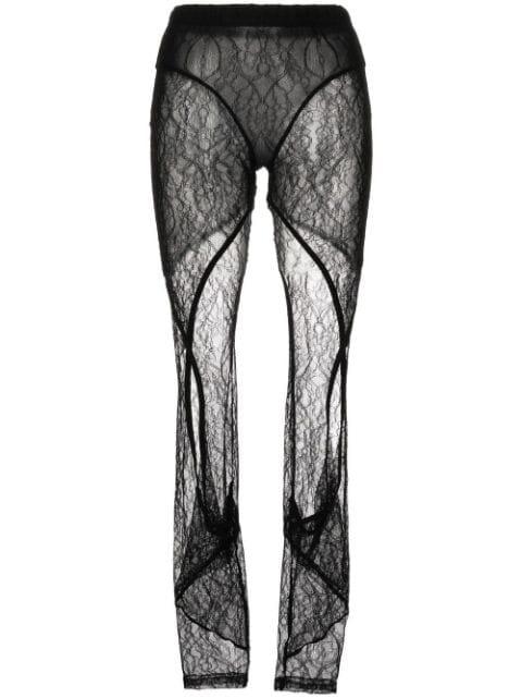 lace high-waisted leggings by DION LEE