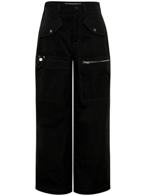 multi-pocket straight-leg trousers by DION LEE
