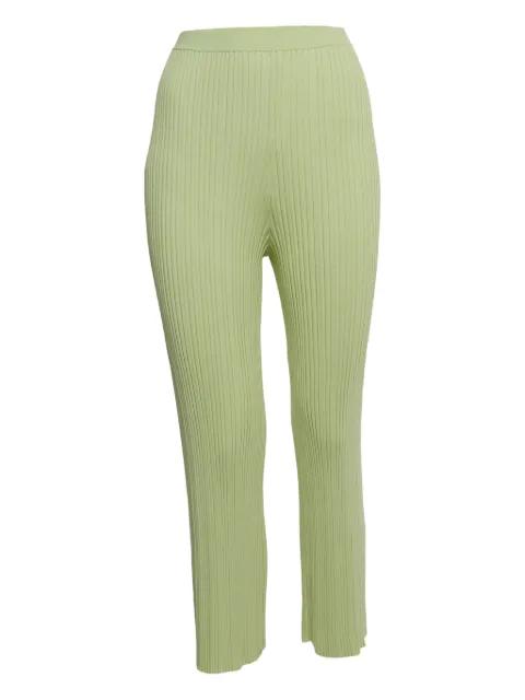 pre-owned ribbed knit trousers by DION LEE