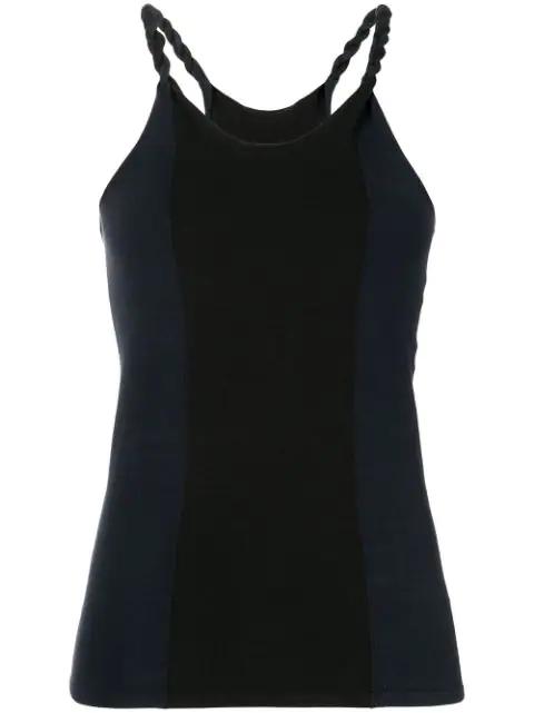 rope-detail tank top by DION LEE
