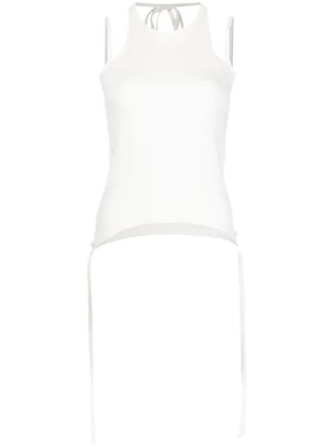 round neck tank top by DION LEE
