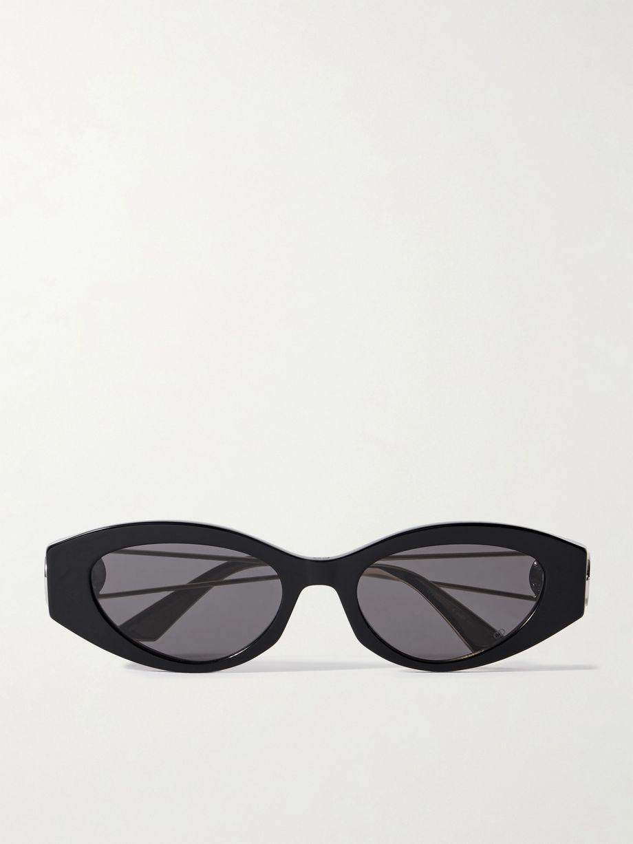 30Montaigne B6I cat-eye acetate and gold- and silver-tone sunglasses by DIOR