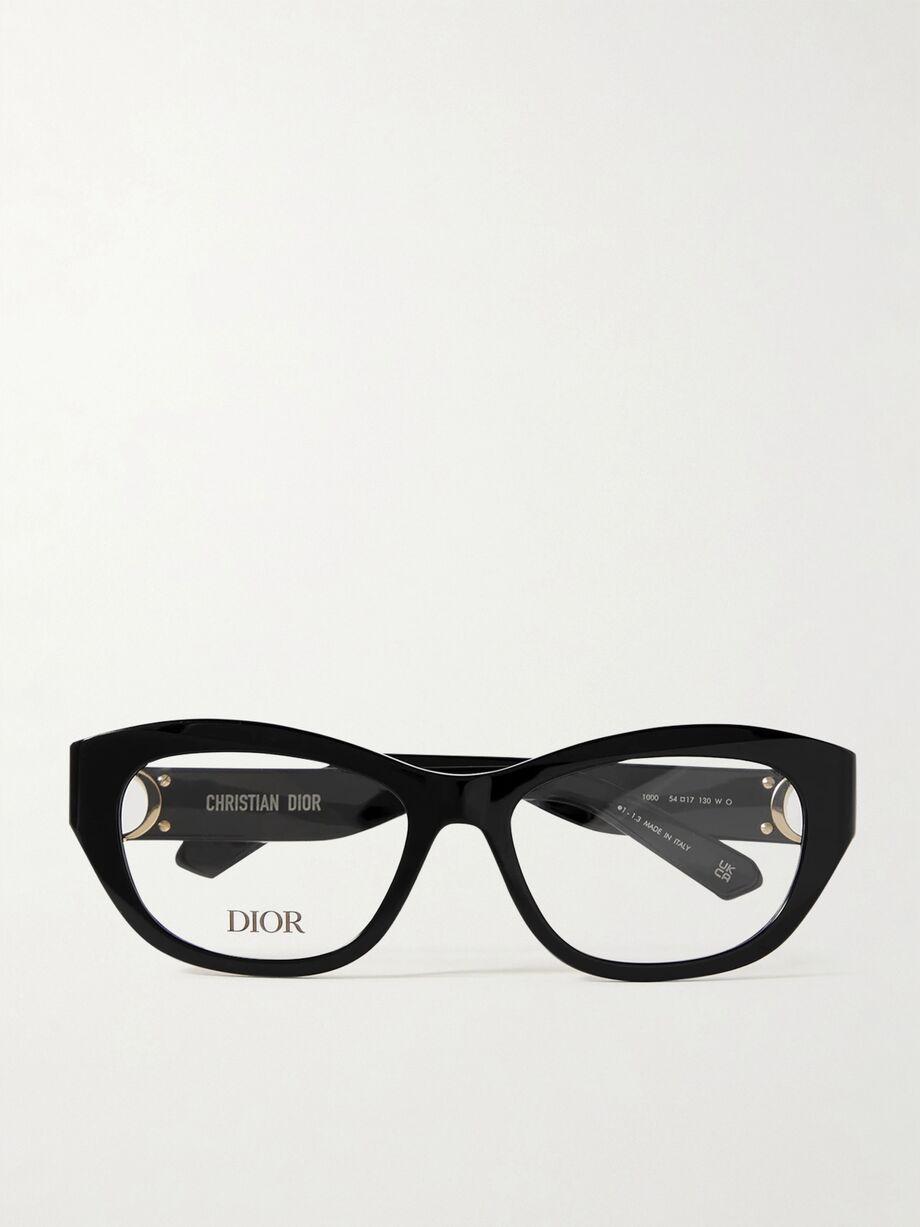 30Montaigne0 B1I oval-frame acetate optical glasses by DIOR