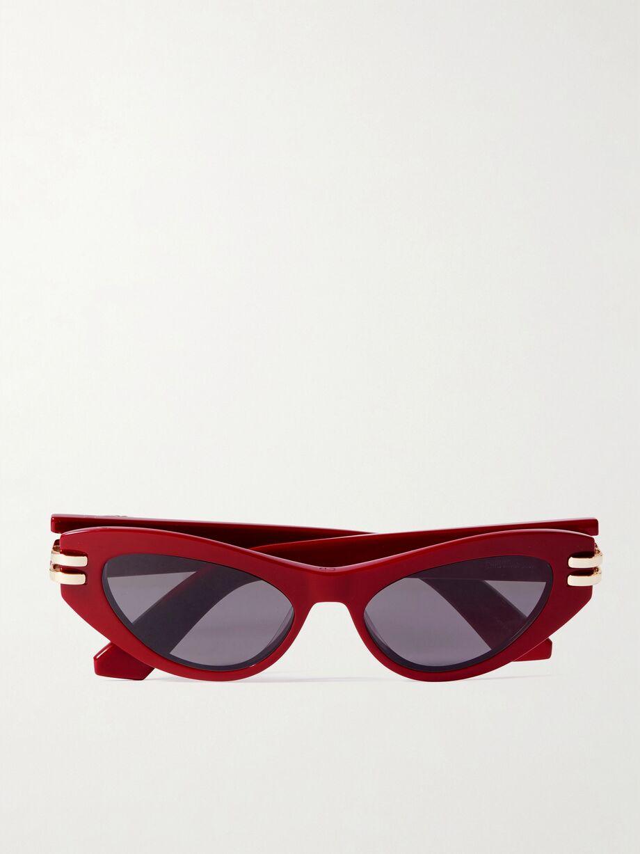 CDior B1U cat-eye acetate and gold-tone sunglasses by DIOR