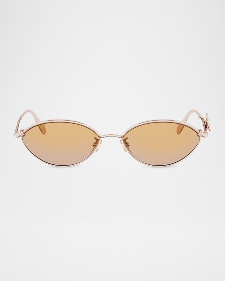 Dior Bow R1U Metal Oval Sunglasses by DIOR
