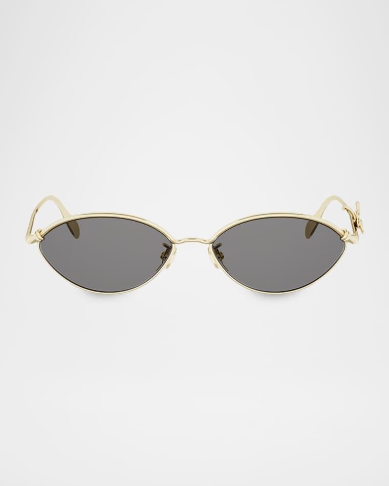 Dior Bow R1U Metal Oval Sunglasses by DIOR