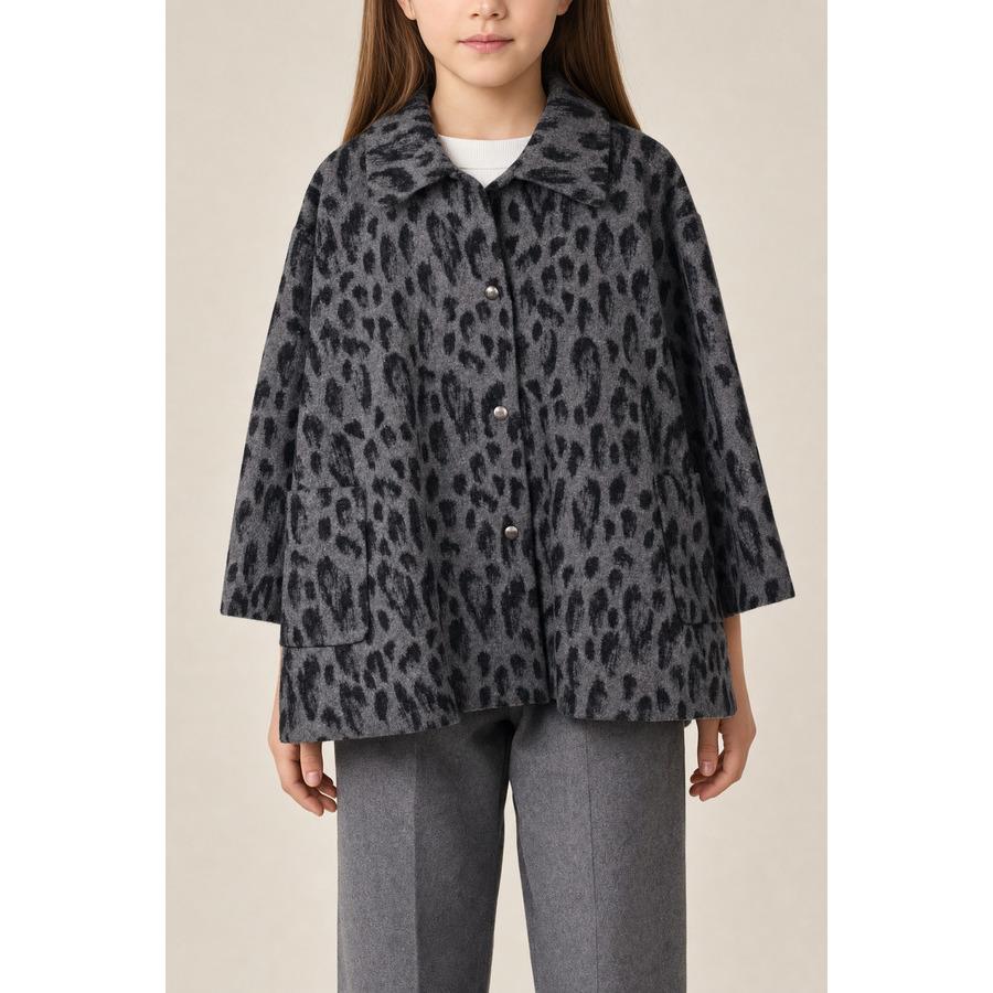 Dior Kids'S Grey Patterned Wool Jacket by DIOR