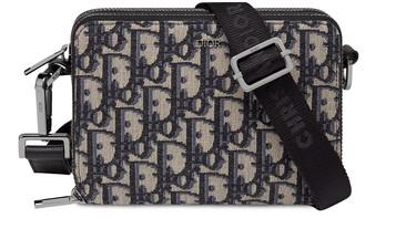Dior Oblique Canvas pouch with strap by DIOR