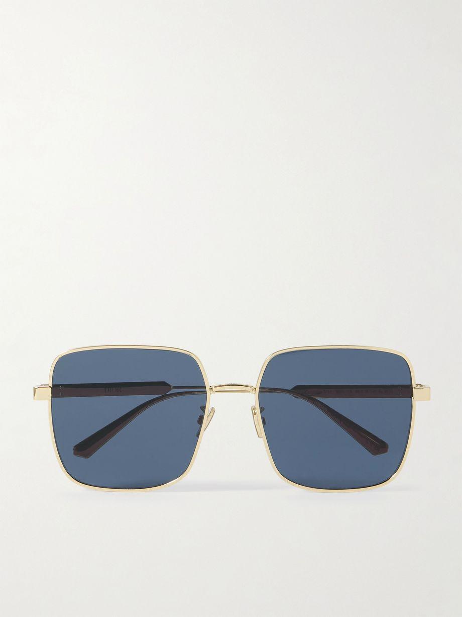 DiorCannage S1U gold-tone square-frame sunglasses by DIOR
