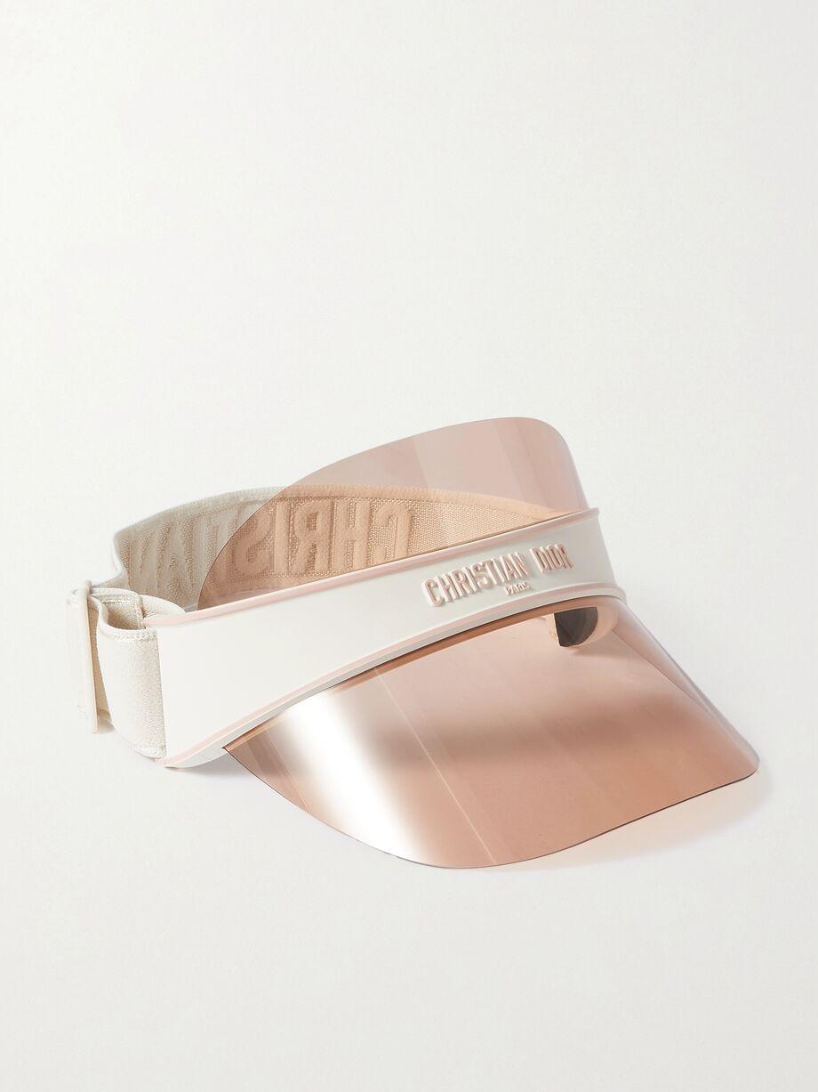 DiorClub V1U Perspex and cotton-blend jacquard visor by DIOR