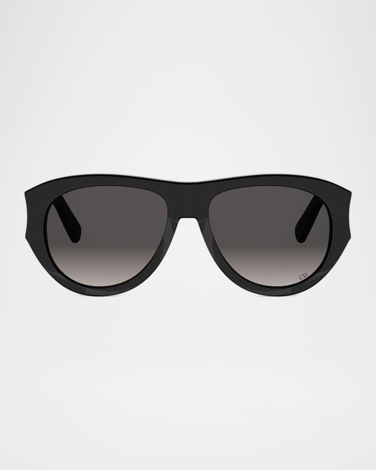 DiorGlow 55mm Acetate Aviator Sunglasses by DIOR